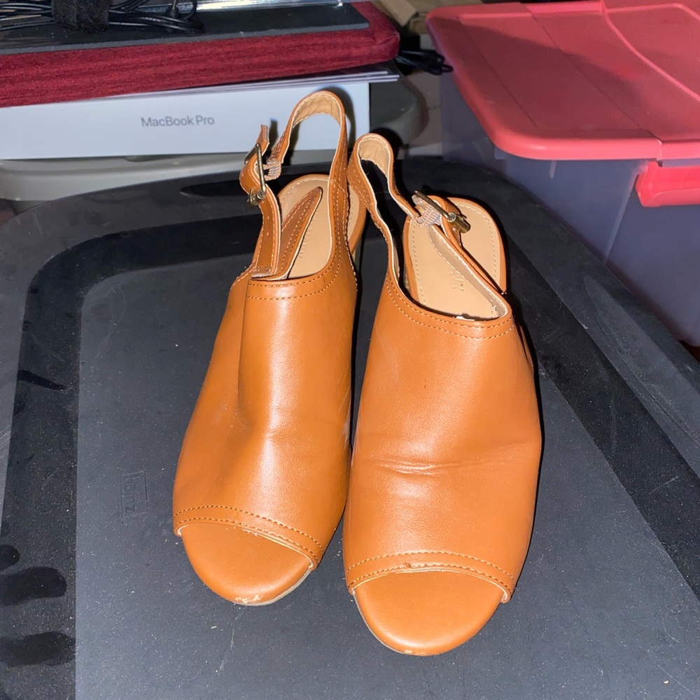 Heeled open toe sandal